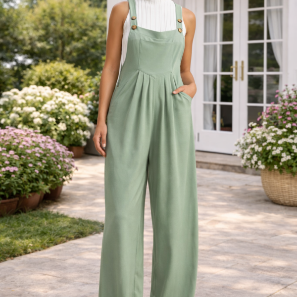 Relaxed Wide Leg Jumpsuit